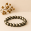 Natural pyrite stone bracelet for confidence abundance and protection energy